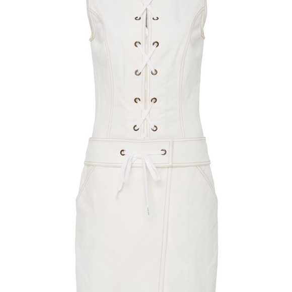 🇺🇸🇺🇸TOMAS MAIER laced front denim dress - Picture 7 of 8